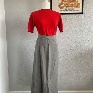 60s/70s Houndstooth Pencil Skirt